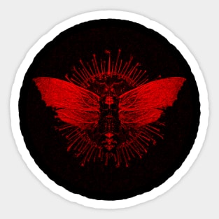 death's head hawkmoth Sticker